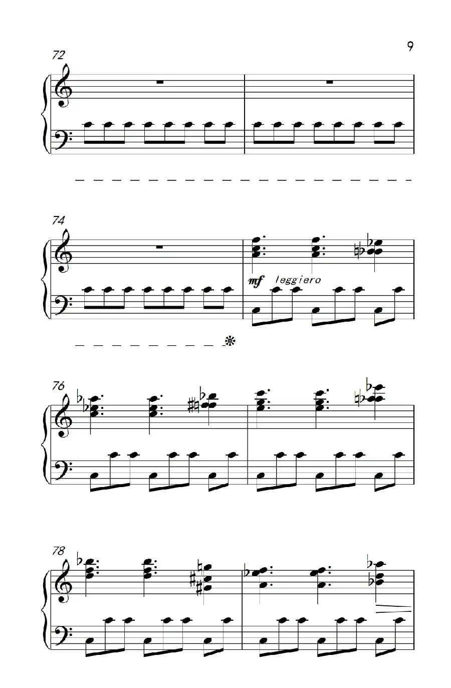 六首保加利亚节奏舞曲 第六首(巴托克 小宇宙 钢琴教程 6)