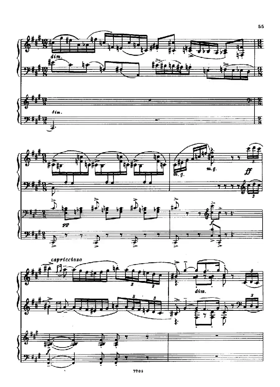 升f小调第一钢琴协奏曲 Op.1(双钢琴版)