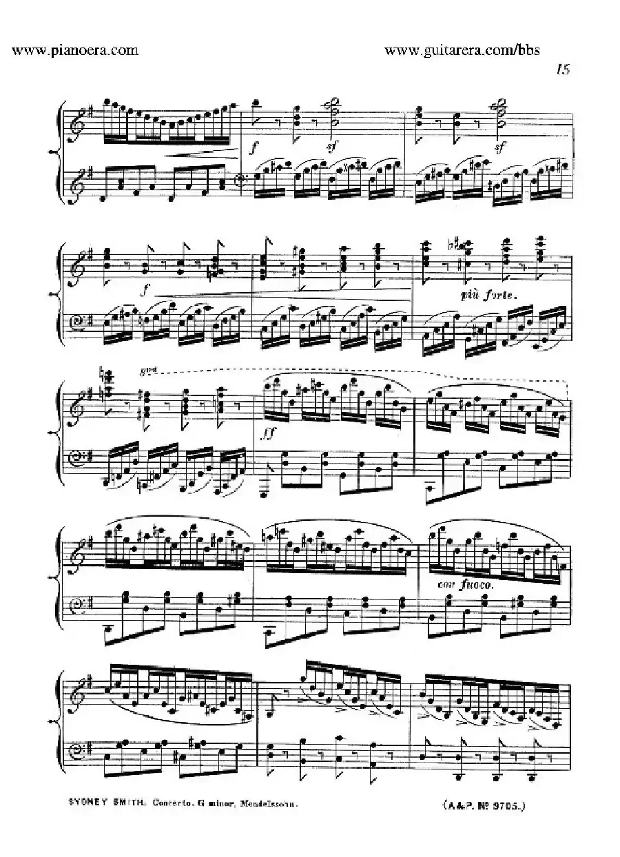 Piano Concerto No.1 in g Minor Op.25(g小调第一钢琴协奏曲·钢琴独奏)