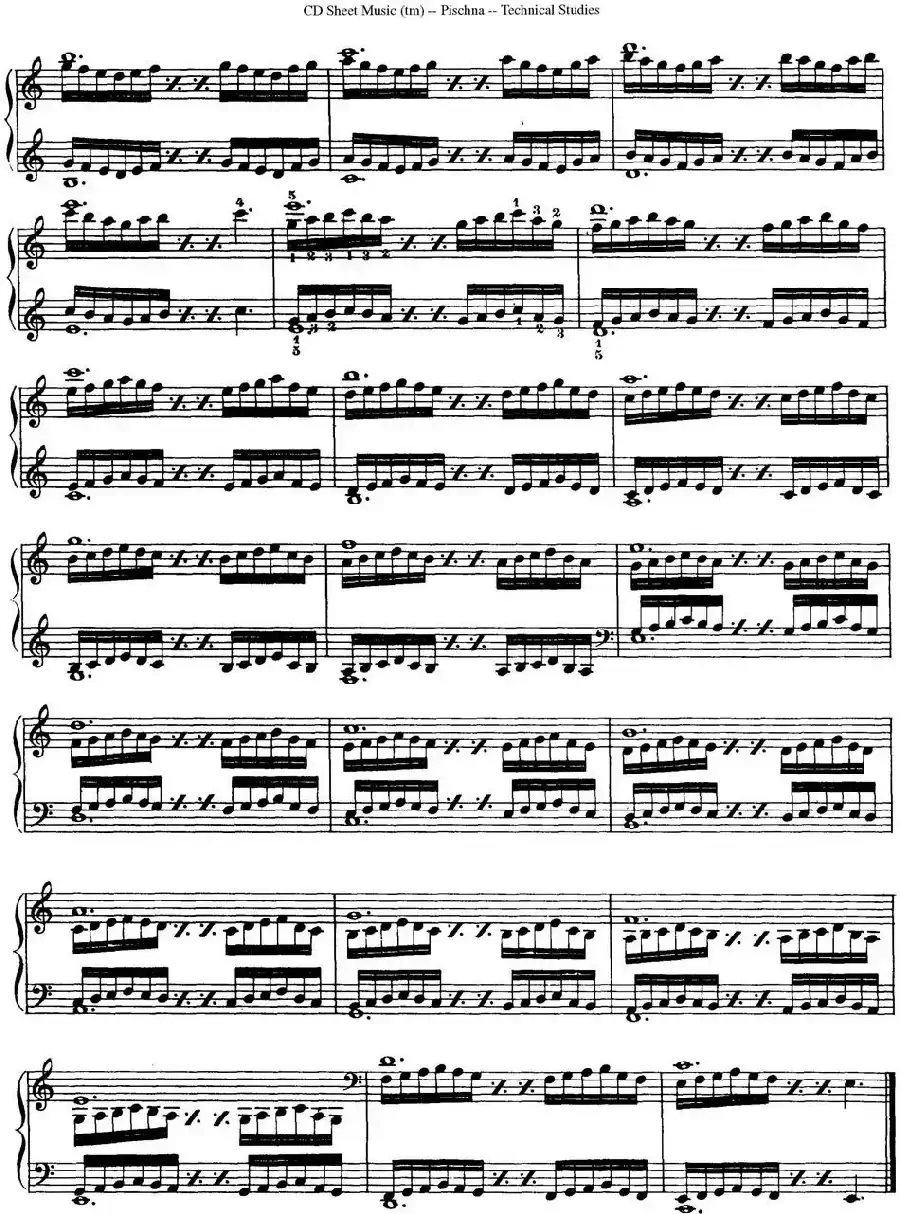 Technical Studies 60 Progressive Exercises (60首钢琴循序渐进练习曲 P21——30)