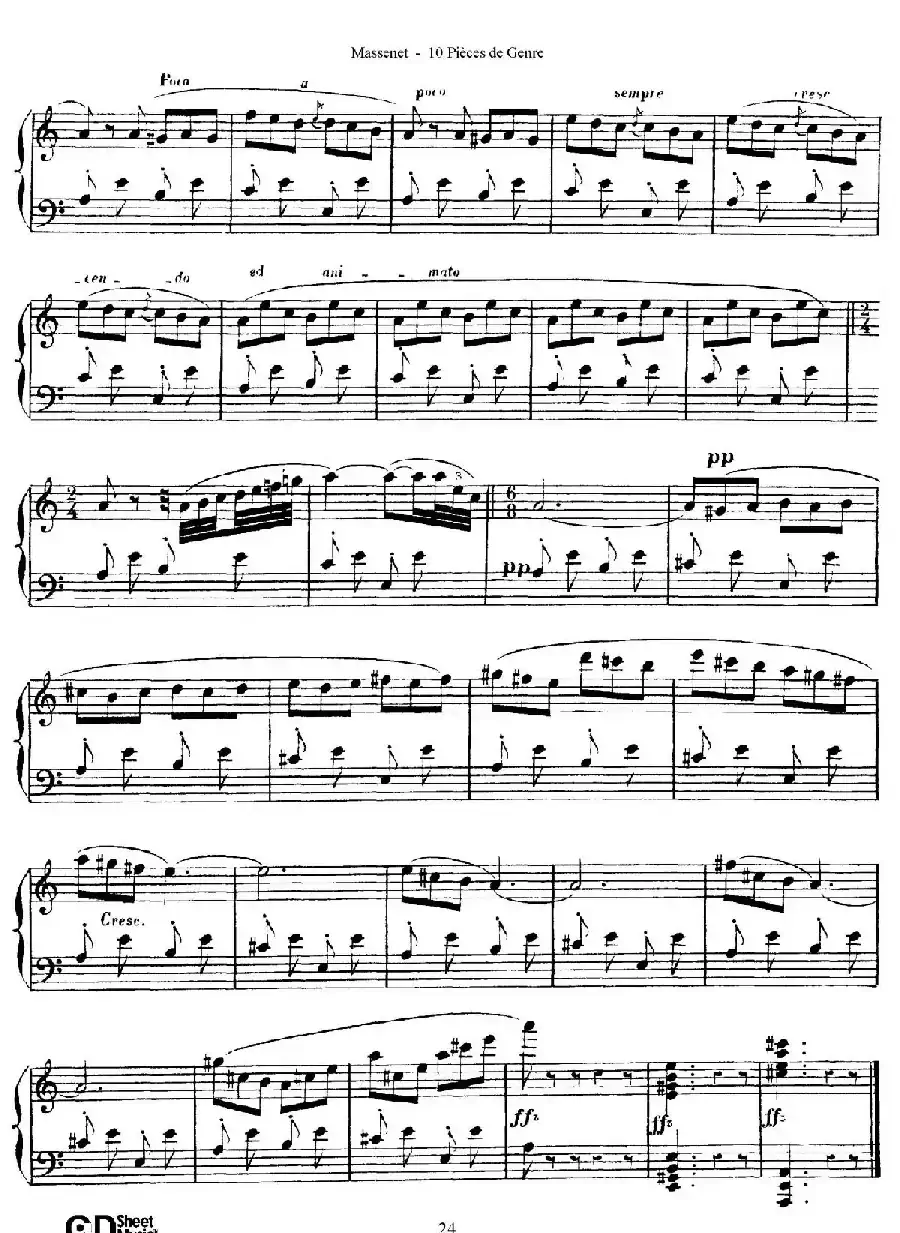 Dix Pièces de Genre Op.10(10首个性小品·Ⅵ)