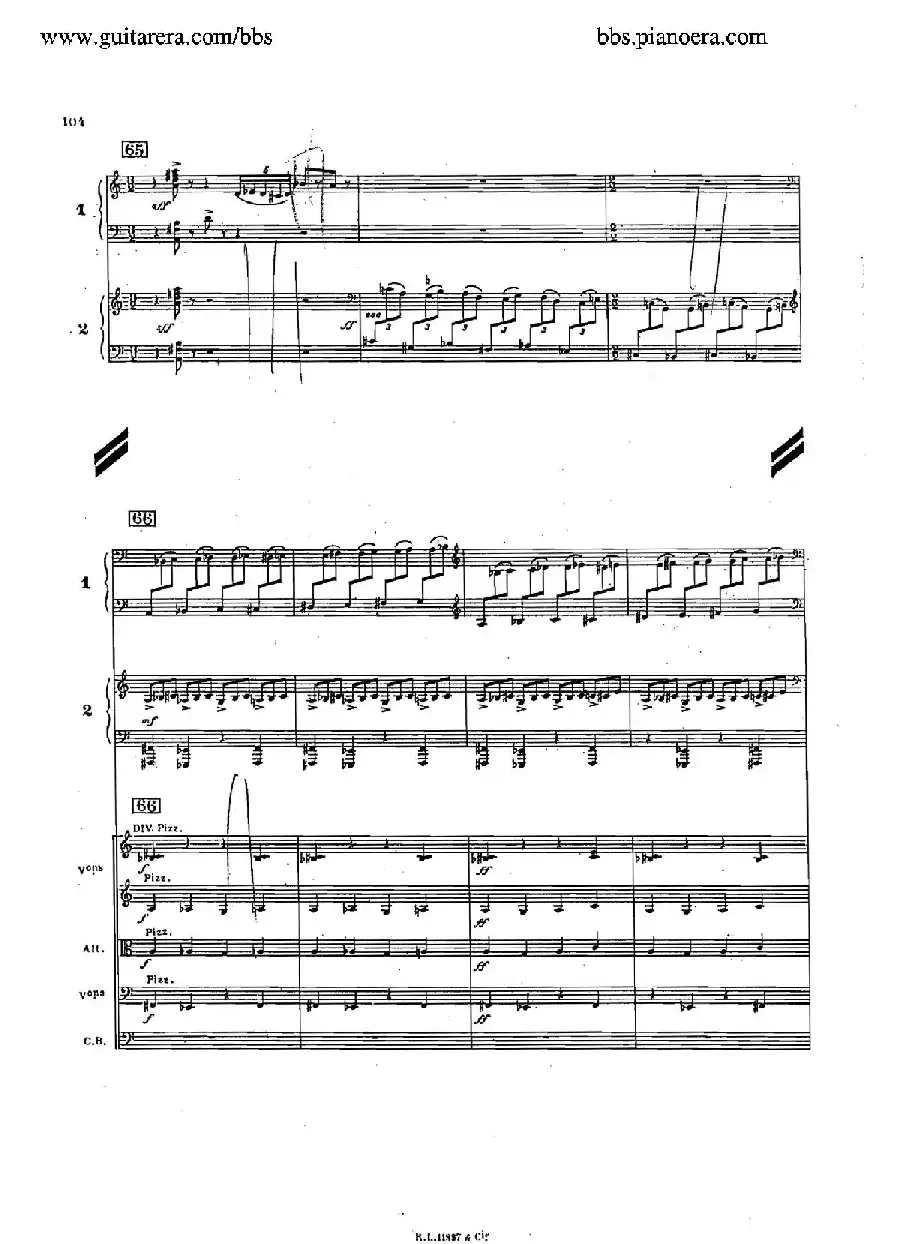 Concerto for 2 Pianos in d Minor(d小调双钢琴协奏曲·总谱)