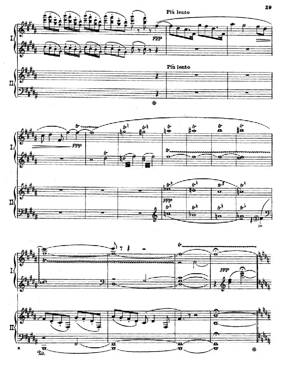The Pines of Rome(交响诗《罗马的松树》·双钢琴)(第三部分:吉阿尼库伦山的松树)