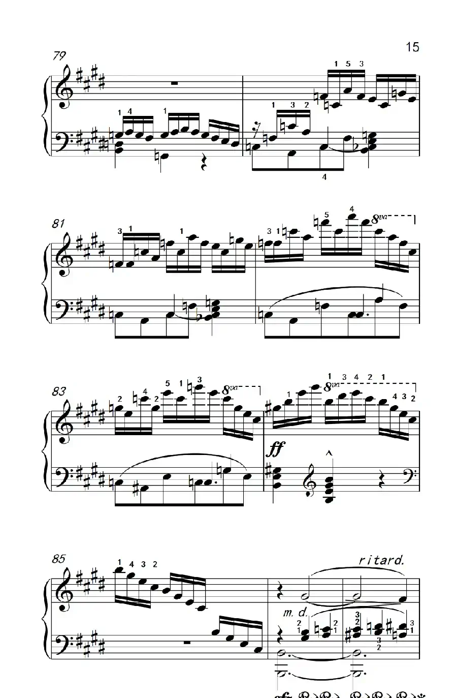 莫什科夫斯基 钢琴练习曲(第一首)