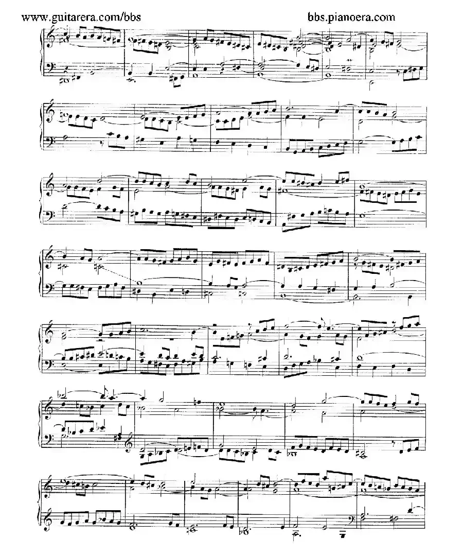 Fantasia and Fugue in a Minor BWV 904(a小调幻想曲与赋格)