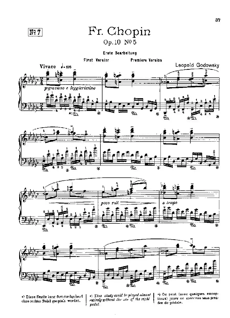 53首以肖邦练习曲为素材而作的练习曲(No.7)
