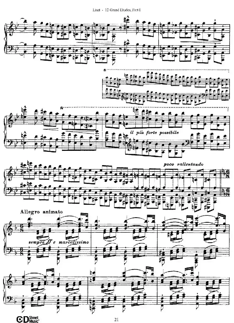 12 Grand Etudes S.137(12首华丽的练习曲·4)