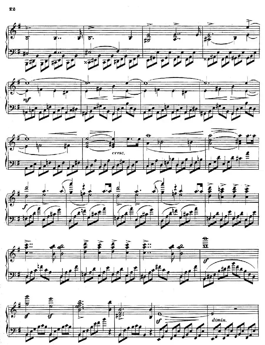 Piano Sonata in e Minor Op.28(e小调钢琴奏鸣曲)