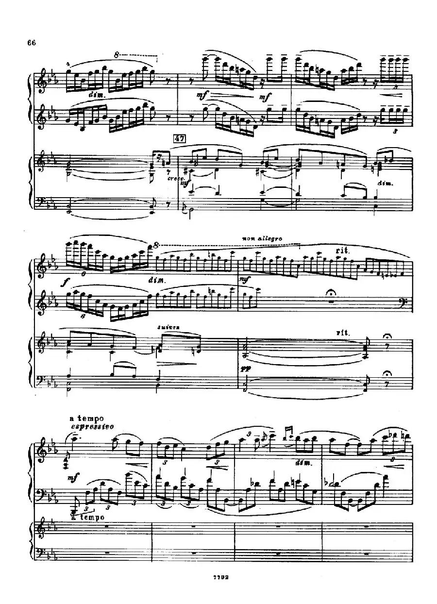 升f小调第一钢琴协奏曲 Op.1(双钢琴版)