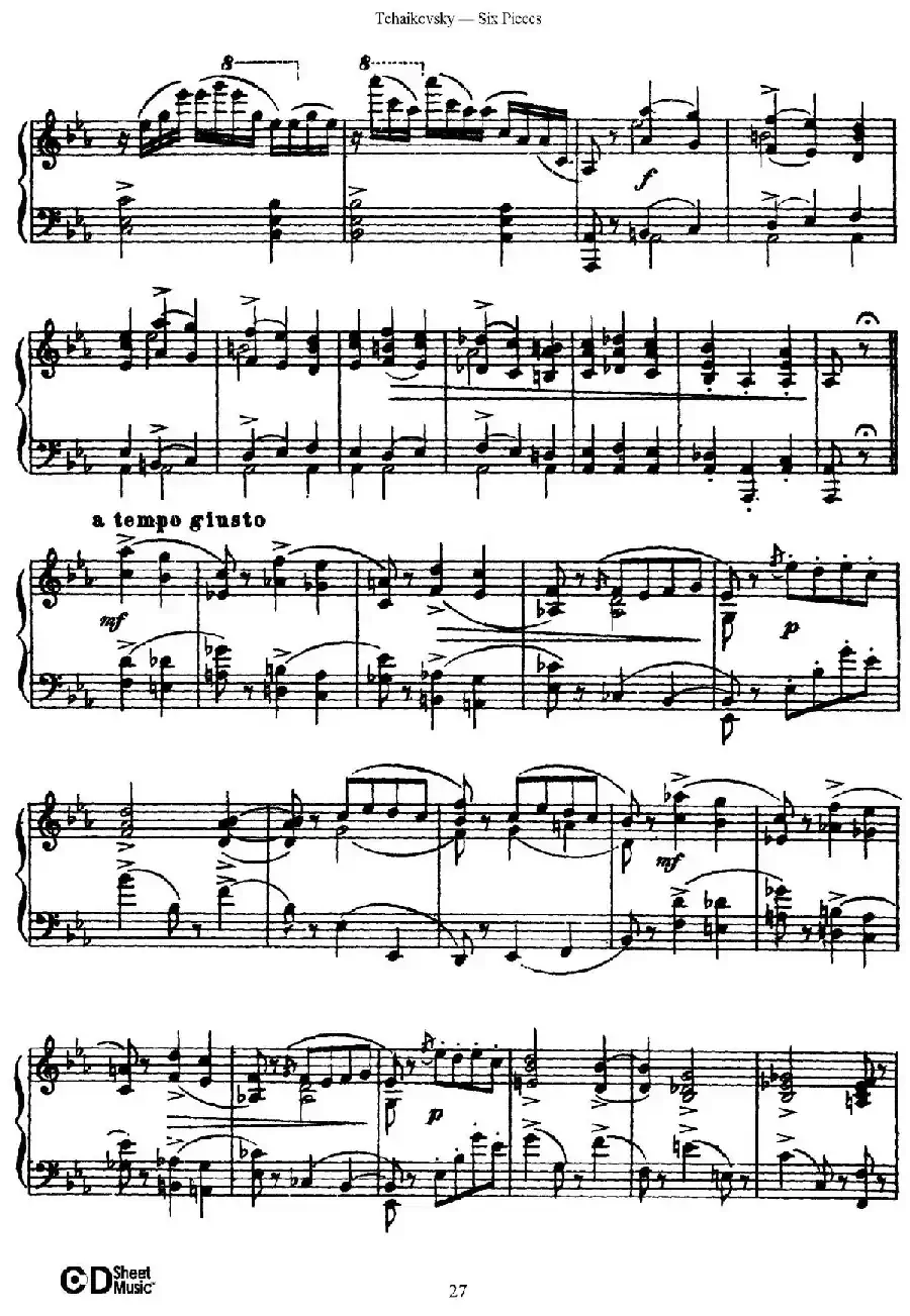 Six Pieces Op.51(6首小品·3)