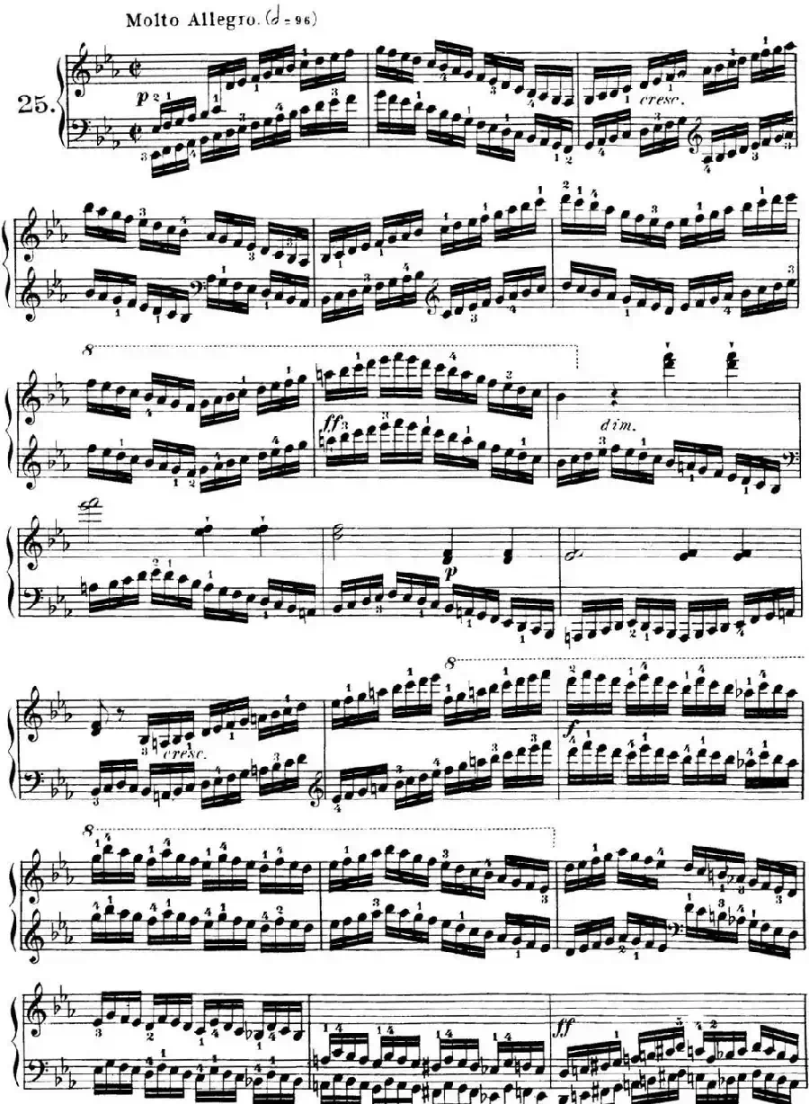 40首车尔尼Op.299钢琴快速练习曲(NO.25)
