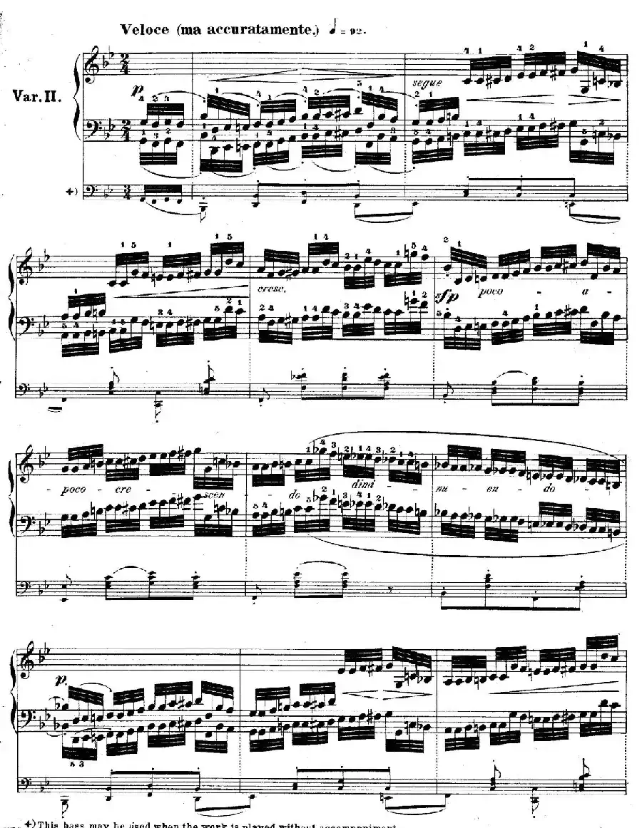 降B大调莫扎特主题变奏曲 Op.2(为钢琴与乐队而作)
