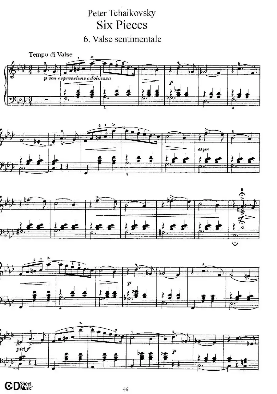 Six Pieces Op.51(6首小品·6)