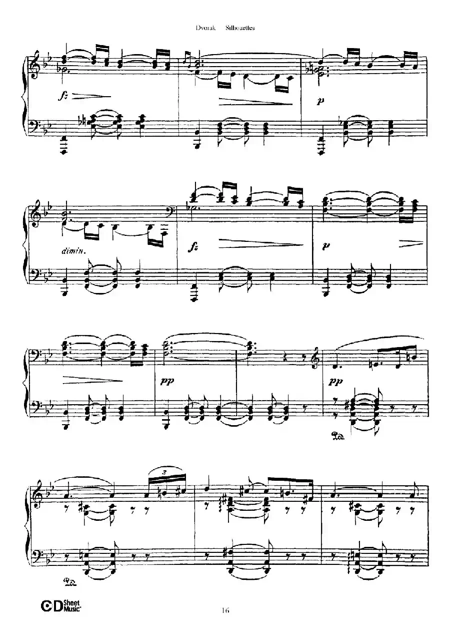 12 Silhouettes Op.8(12首剪影·6)