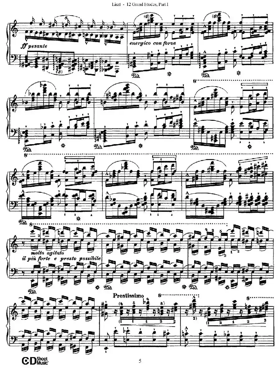 12 Grand Etudes S.137(12首华丽的练习曲·2)