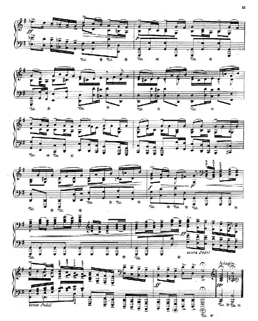 Brandenburg Concerto No.3 in G Major BWV.1048(G大调第三勃兰登堡协奏曲·钢琴独奏版)