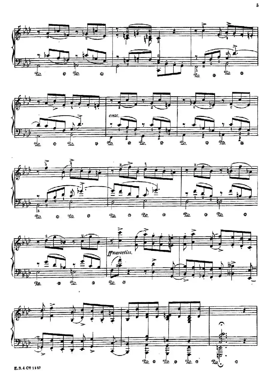 Albumblatt Op.2(纪念册的一页·莫什科夫斯基 作曲版)