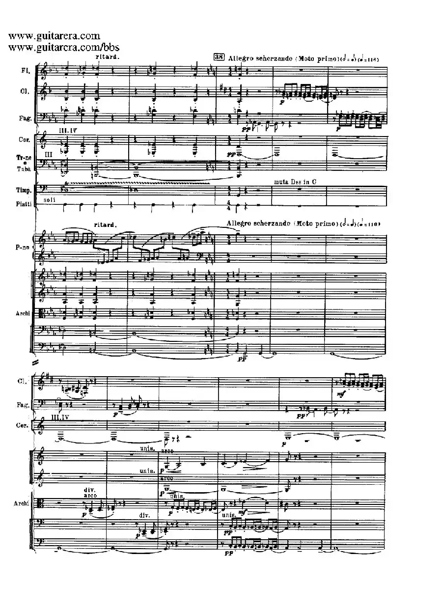 c小调第二钢琴协奏曲 Op.18(第三乐章总谱P13——24)