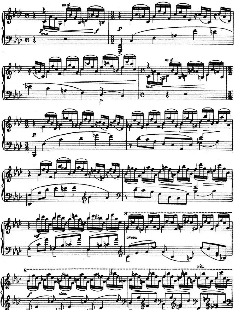 10 Preludes Op.23(拉赫玛尼诺夫10首前奏曲·Ⅷ)