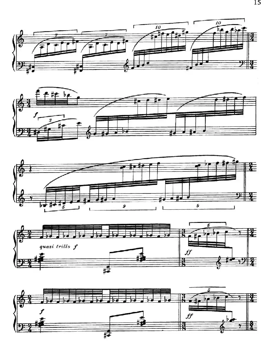 Arabesques Op.42(阿拉伯风格曲 9. 呼啸肆虐的风 )