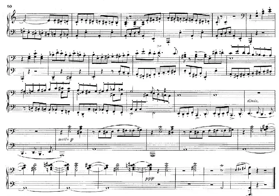Deux Morceaux Pour Quatre Mains Op.43(2首四手联弹小品·1)