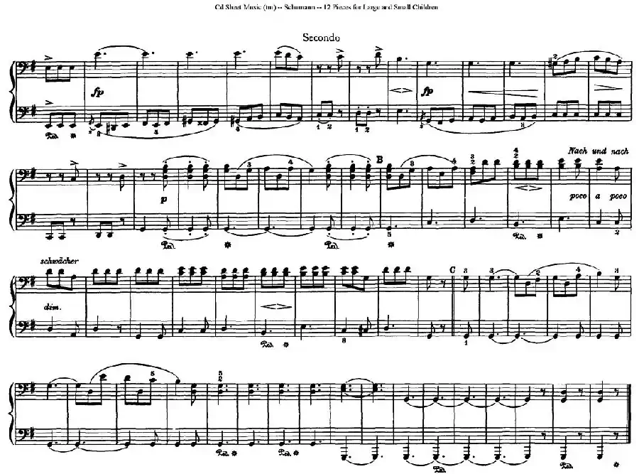 12首为孩子们而作的四手联弹曲 Op.85(四手联弹)(8)