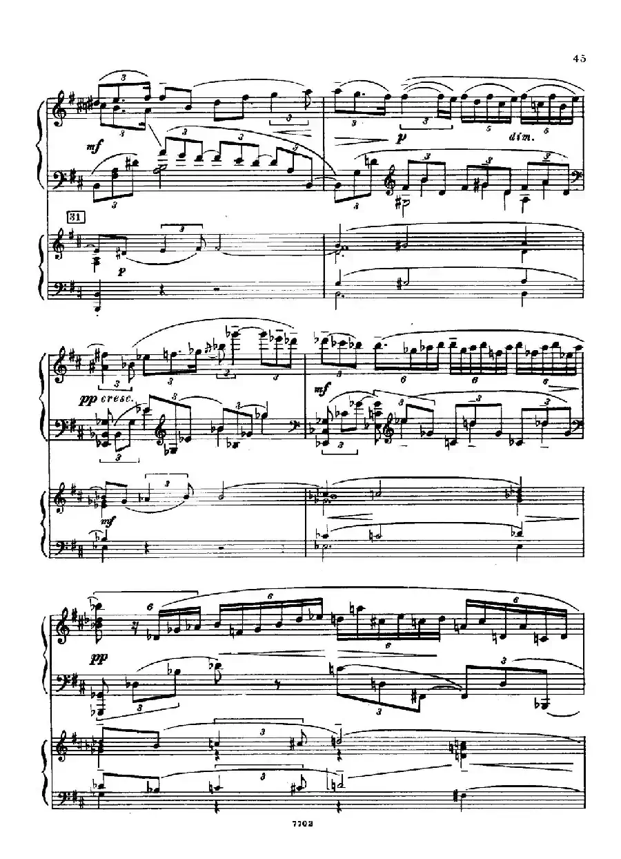 升f小调第一钢琴协奏曲 Op.1(双钢琴版)