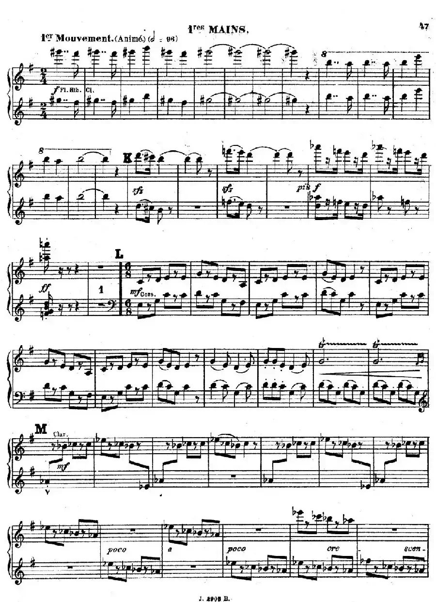 Symphony on a French Mountain Air Op.25(法国山歌交响曲·双钢琴·Ⅲ)