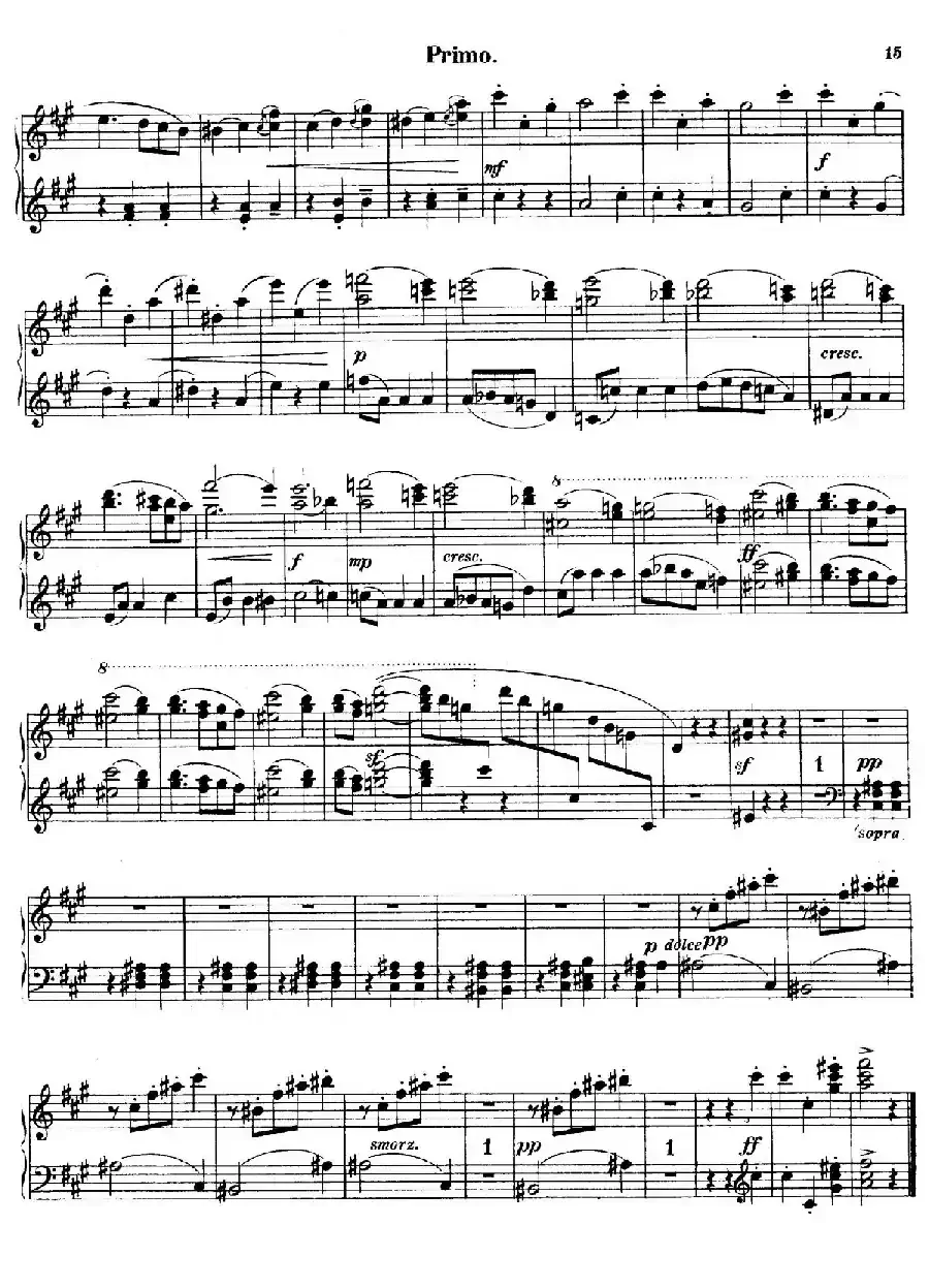 Walzer Op.3 - 4 hands(圆舞曲·四手联弹)