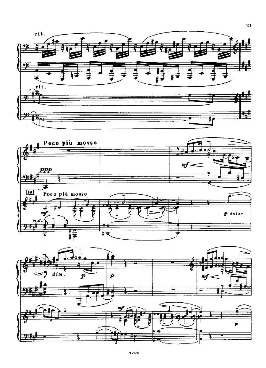 升f小调第一钢琴协奏曲 Op.1(双钢琴版)
