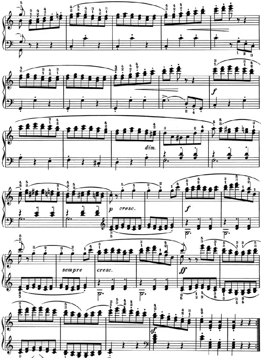 25首车尔尼Op.748练习曲(NO.23)