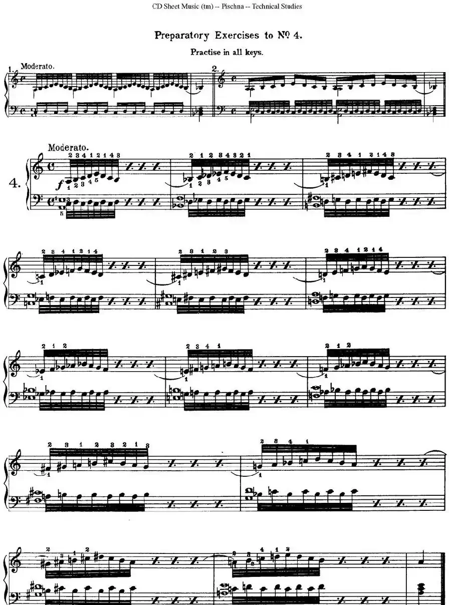 Technical Studies 60 Progressive Exercises (60首钢琴循序渐进练习曲 P1——10)