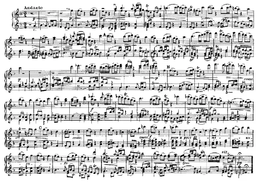 Brandenburg Concerto No.2 in F Major BWV.1047(F大调第二勃兰登堡协奏曲·四手联弹版)
