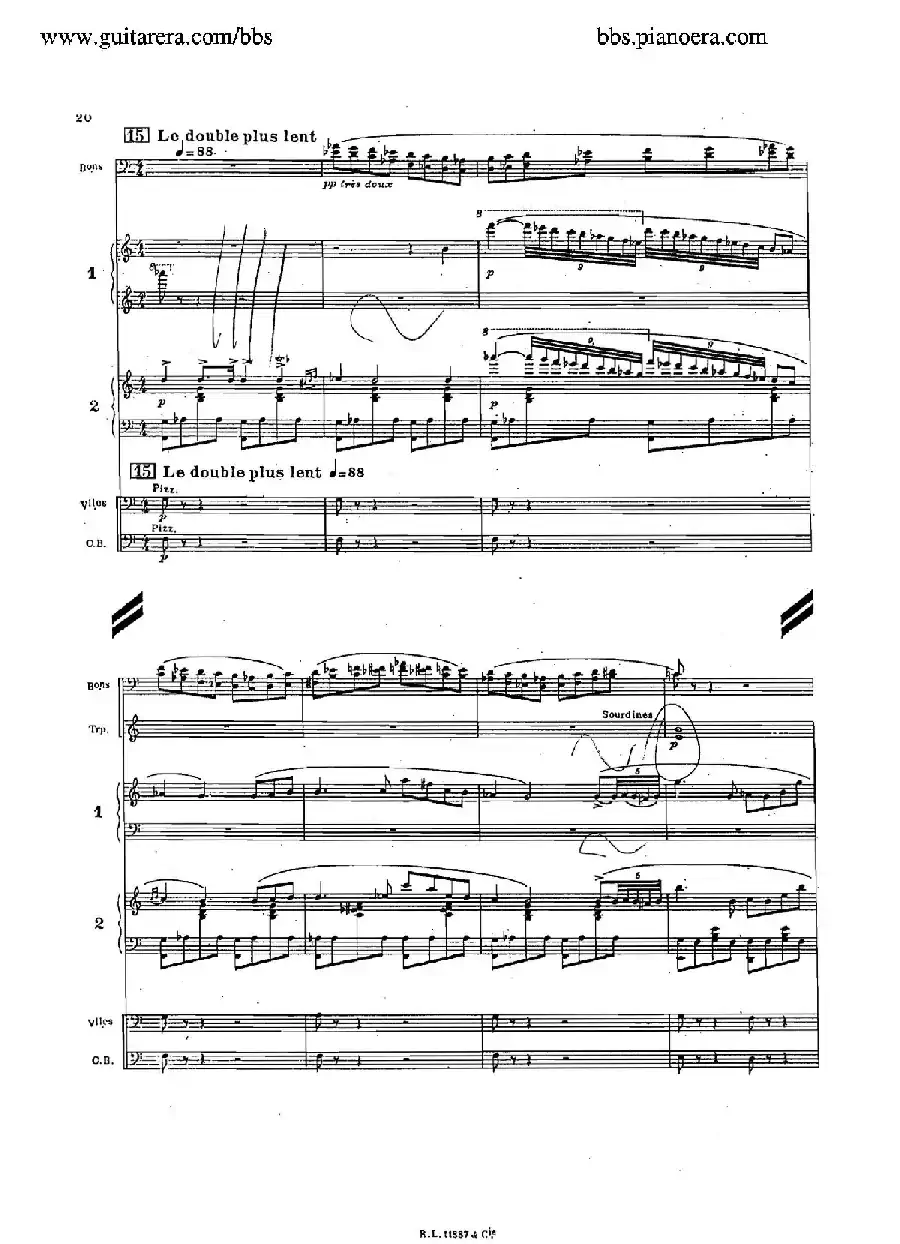 Concerto for 2 Pianos in d Minor(d小调双钢琴协奏曲·总谱)