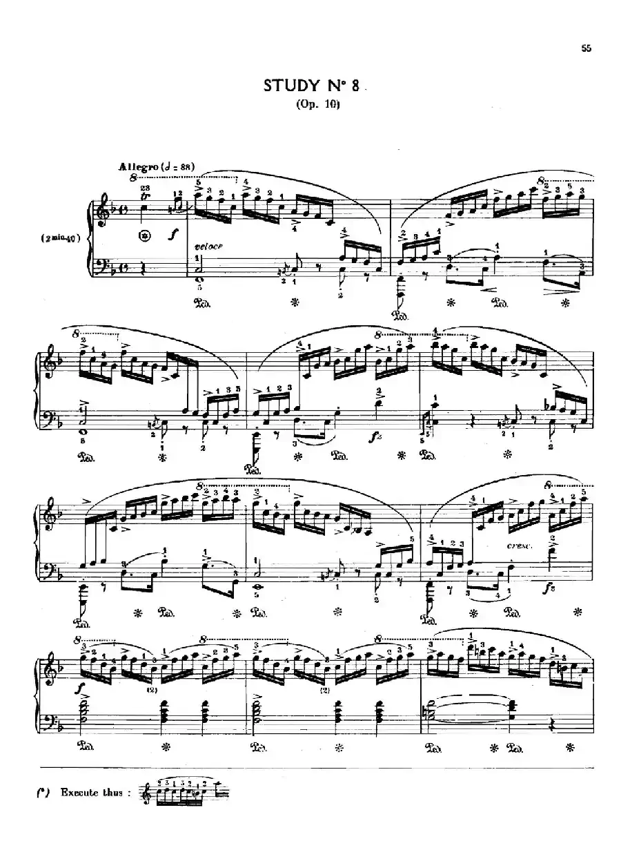 12 Etudes Op.10 柯尔托教学版(12首练习曲·8)