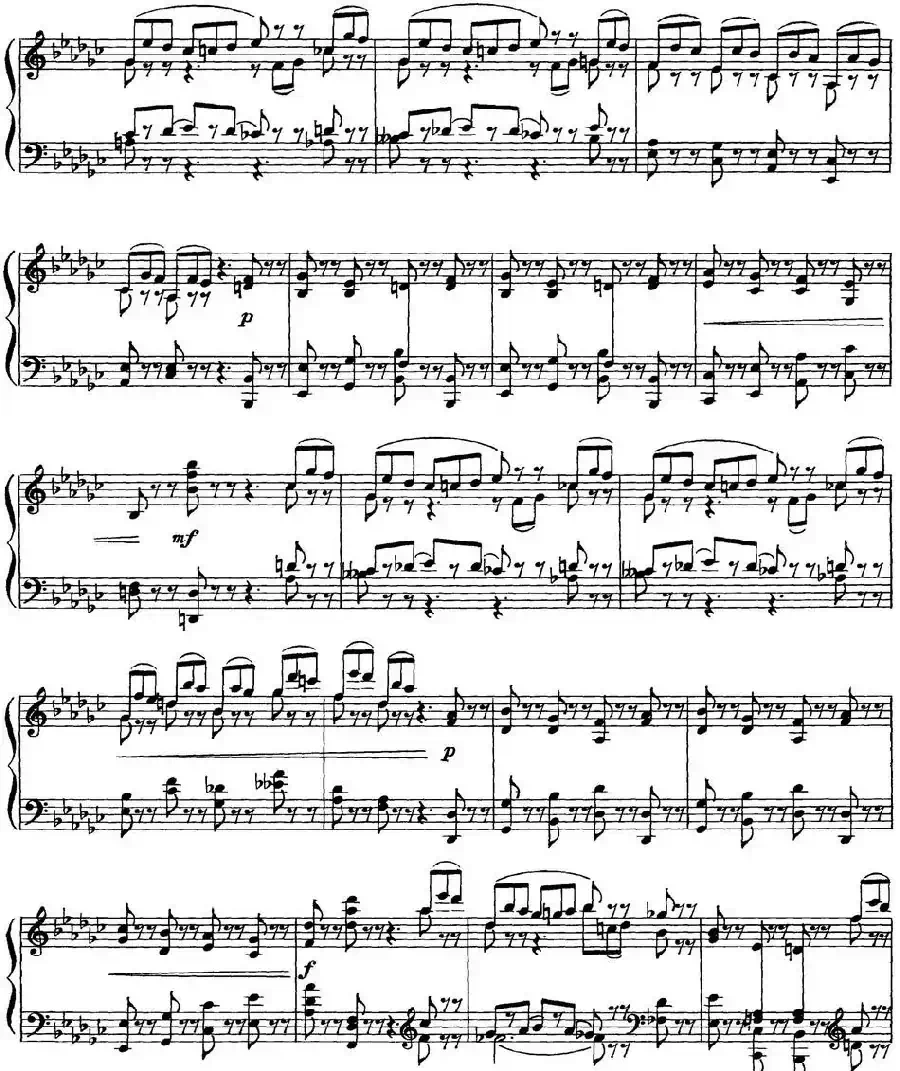 柴可夫斯基18首钢琴小品Op.72(10.Scherzo-fantaisie)