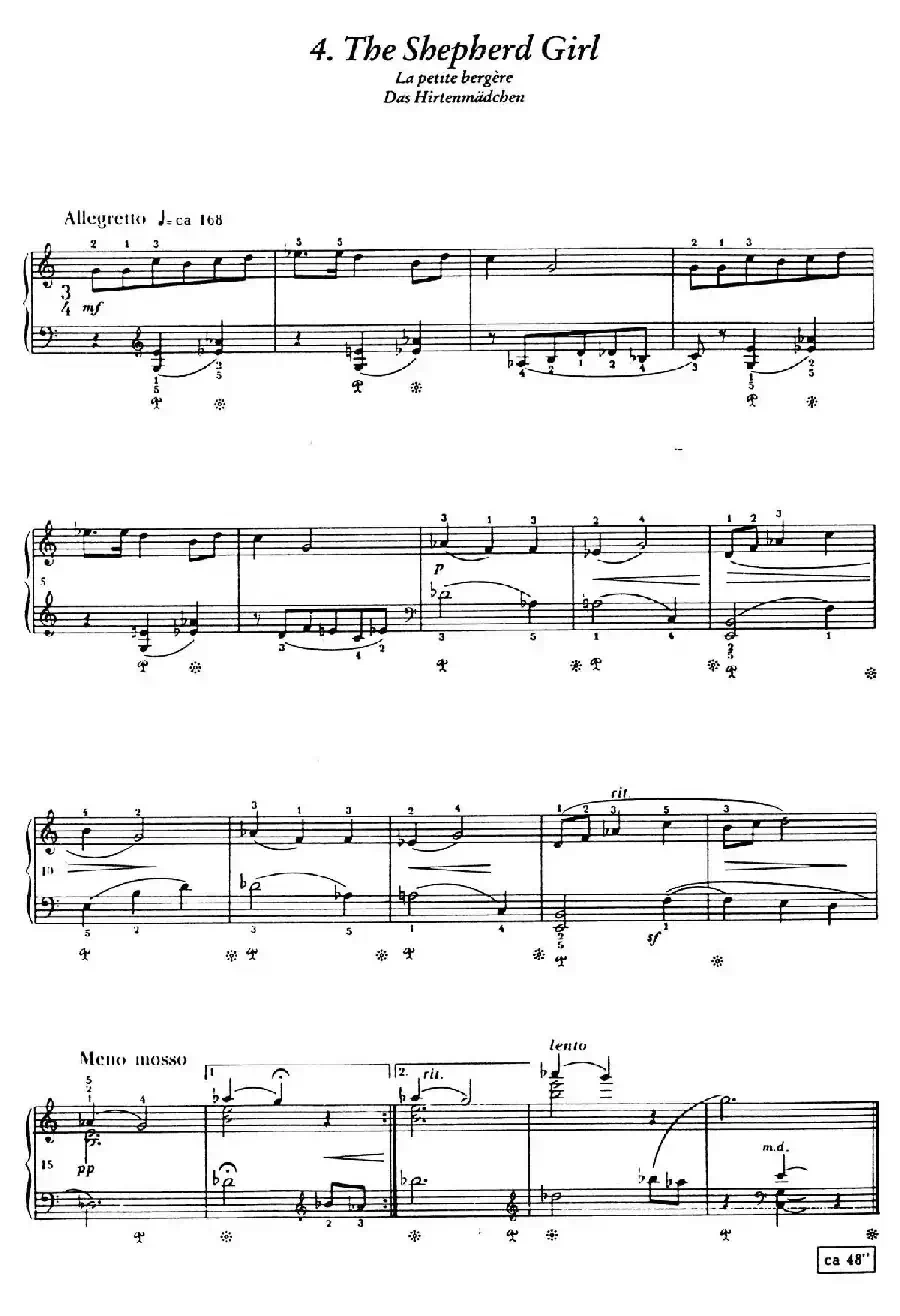 12 Folk Melodies(十二首民间曲调·4)