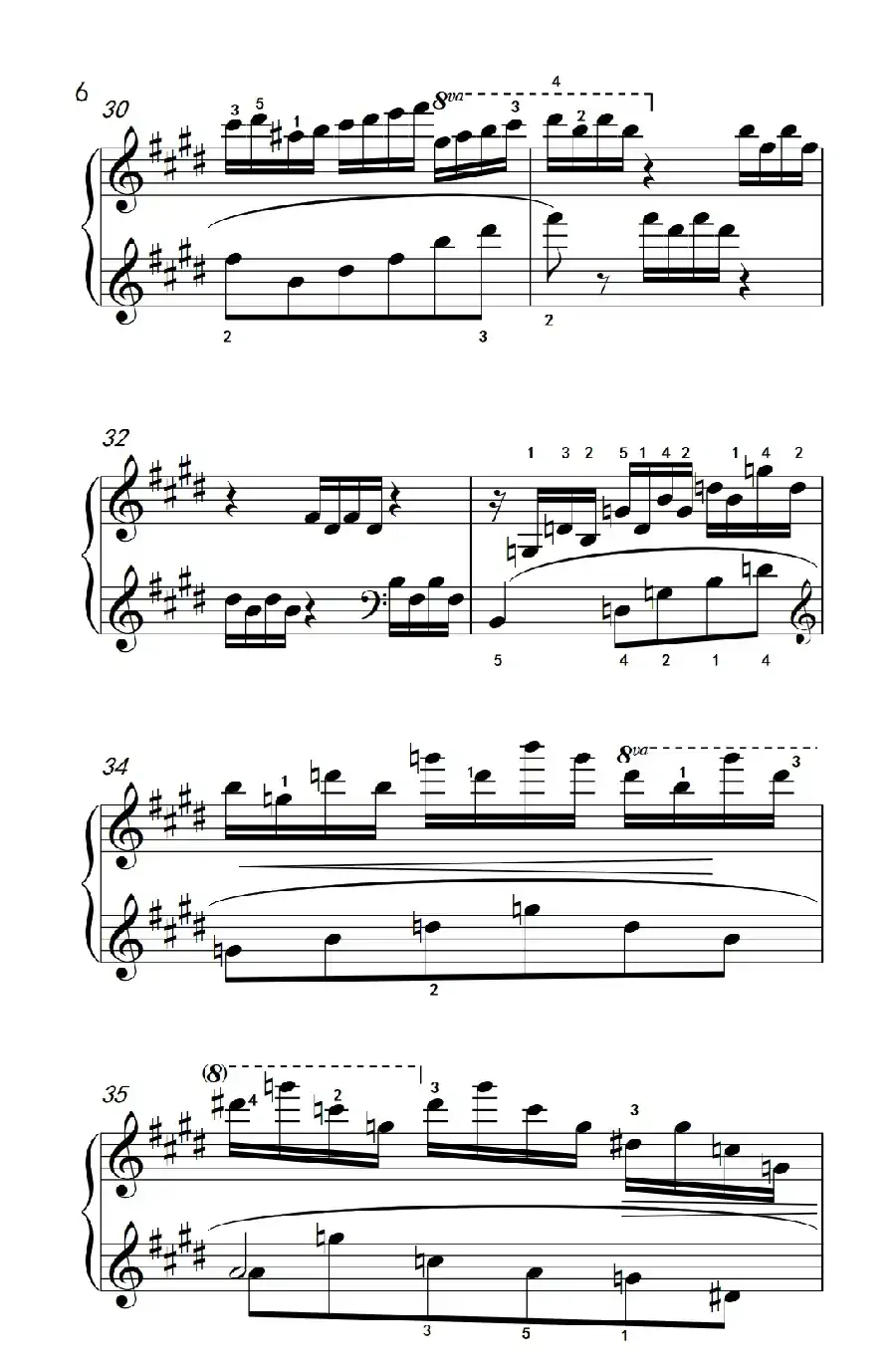 莫什科夫斯基 钢琴练习曲(第一首)