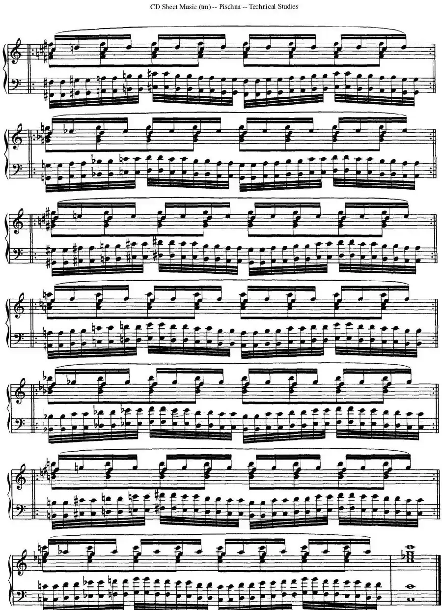 Technical Studies 60 Progressive Exercises (60首钢琴循序渐进练习曲 P51——60)