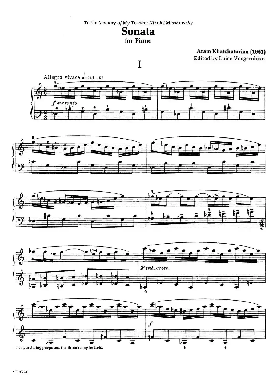 Piano Sonata in E-flat Major Op.95(降E大调钢琴奏鸣曲·Ⅰ)