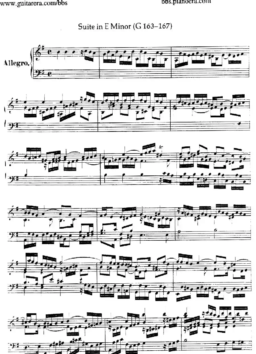 Suite No.4 in e Minor HWV 429(e小调第四组曲)