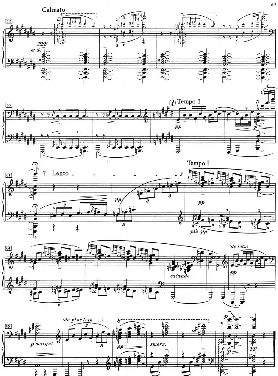 德彪西12首钢琴练习曲(10 对峙音响练习v1.0 sonorités opposées)