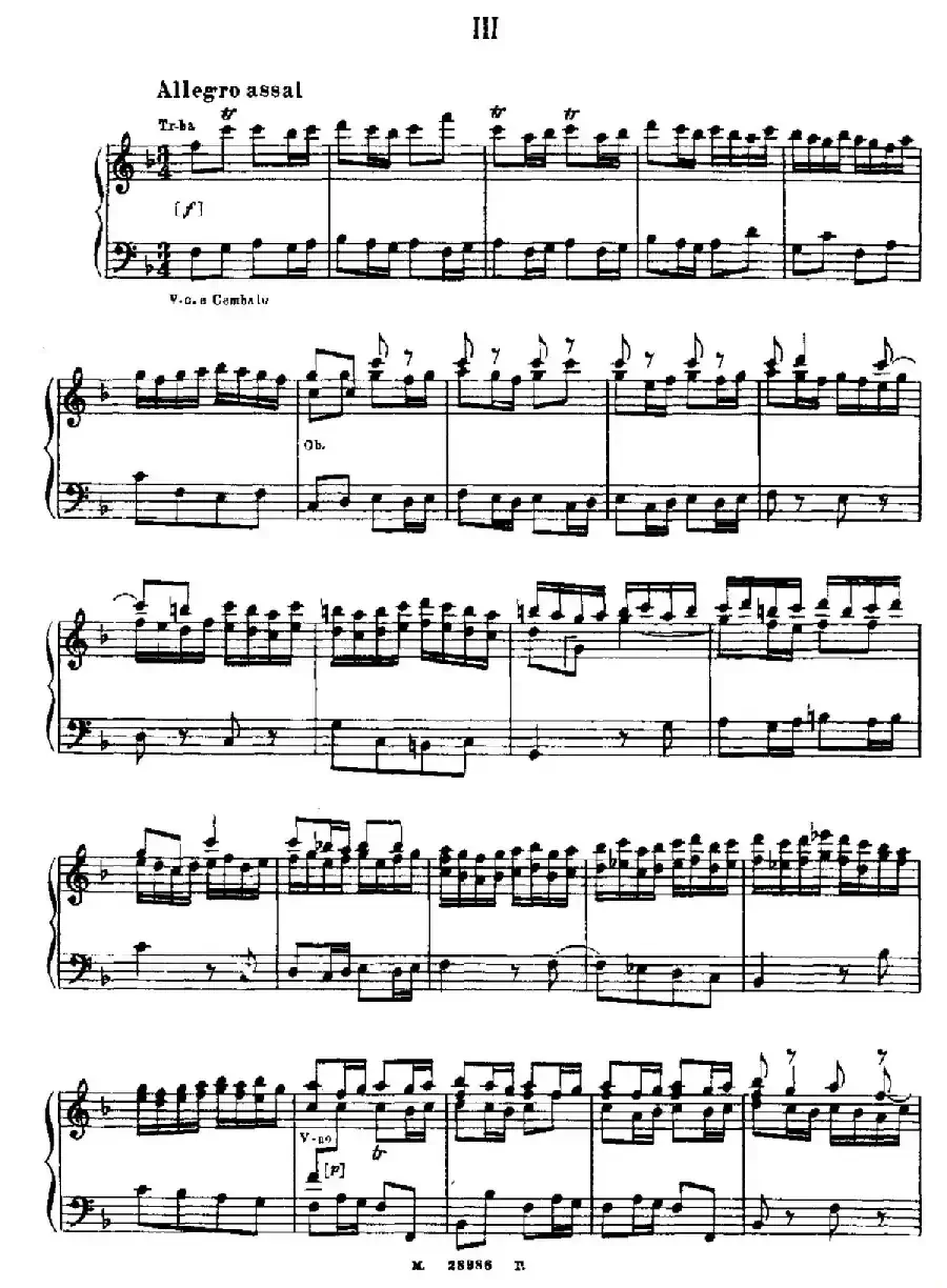 Brandenburg Concerto No.2 in F Major BWV.1047(F大调第二勃兰登堡协奏曲·钢琴独奏版)