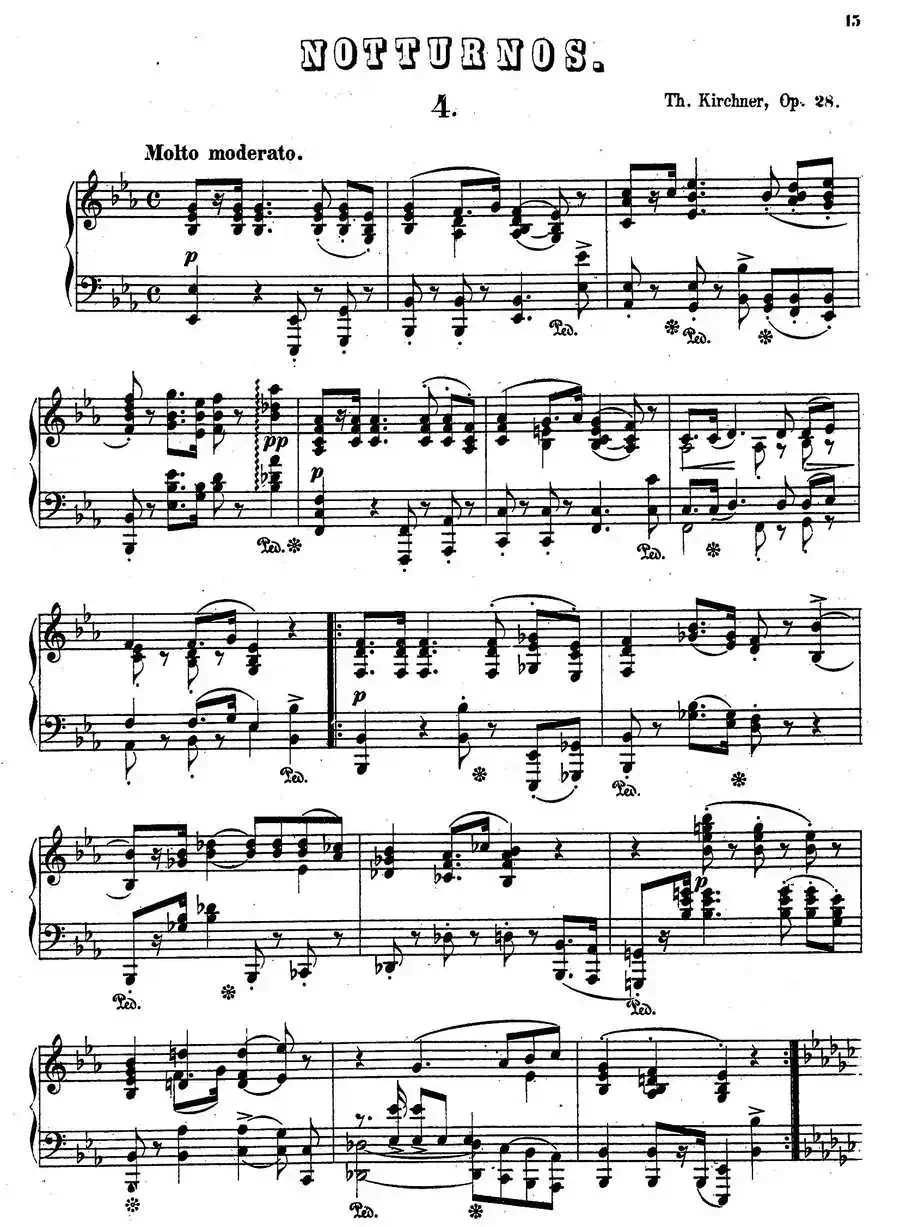 Nachtstücke Op·28(4首夜曲·4)