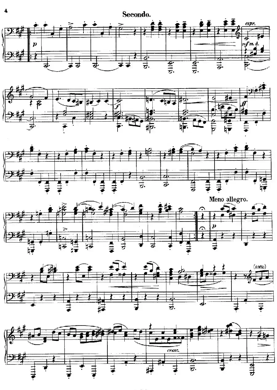 Walzer Op.3 - 4 hands(圆舞曲·四手联弹)