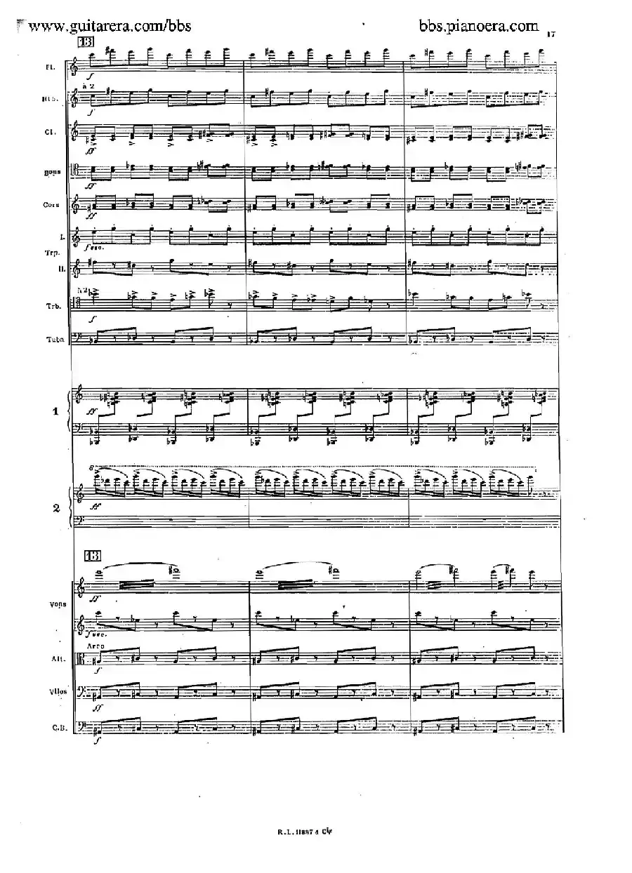 Concerto for 2 Pianos in d Minor(d小调双钢琴协奏曲·总谱)