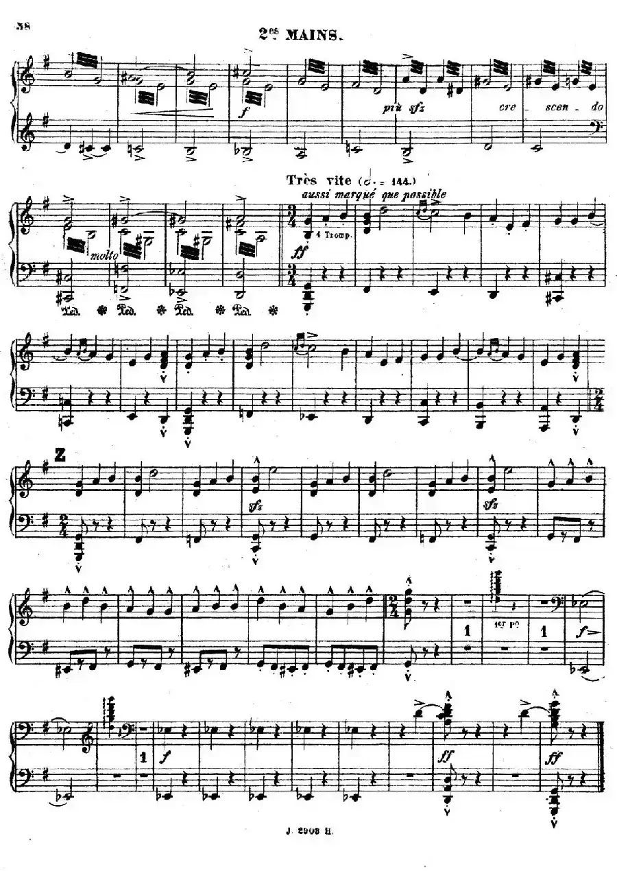 Symphony on a French Mountain Air Op.25(法国山歌交响曲·双钢琴·Ⅲ)