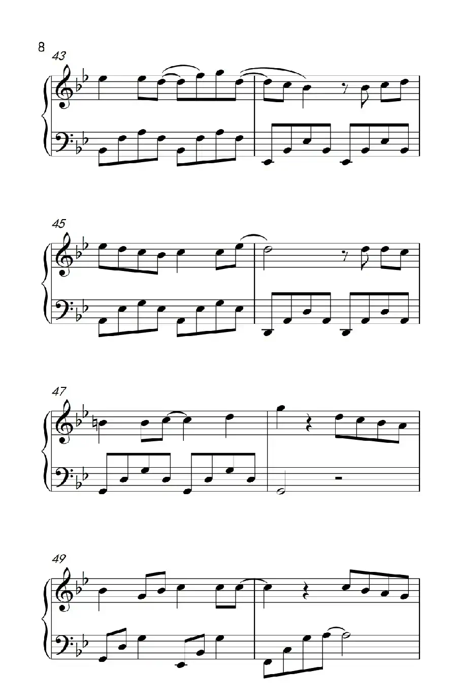 为爱说分手(《弹吧音教》制谱版)