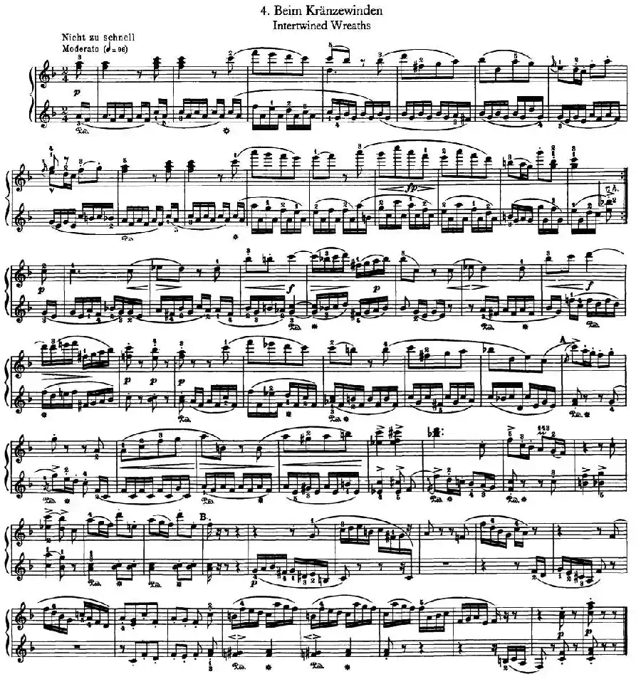 12首为孩子们而作的四手联弹曲 Op.85(四手联弹)(4)