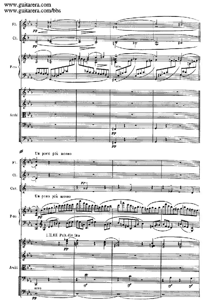 c小调第二钢琴协奏曲 Op.18(第一乐章总谱·P1——9)